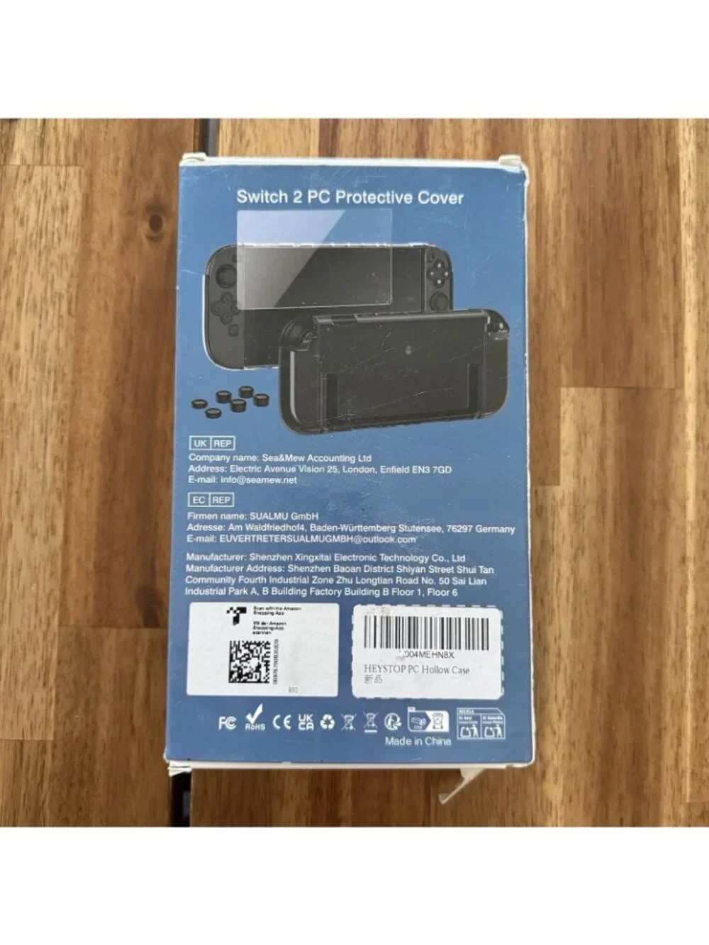 Heys Top Nintendo Switch 2 with HD Screen Protector, PC ‎ Protective Clear Cover